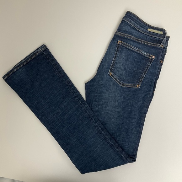 Pilcro and the Letterpress Women's Size 27 Tall Dark Wash Semi Bootcut Jeans - Picture 8 of 12